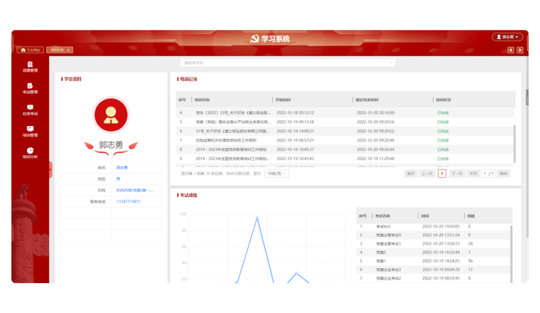 党员个人成长规划场景